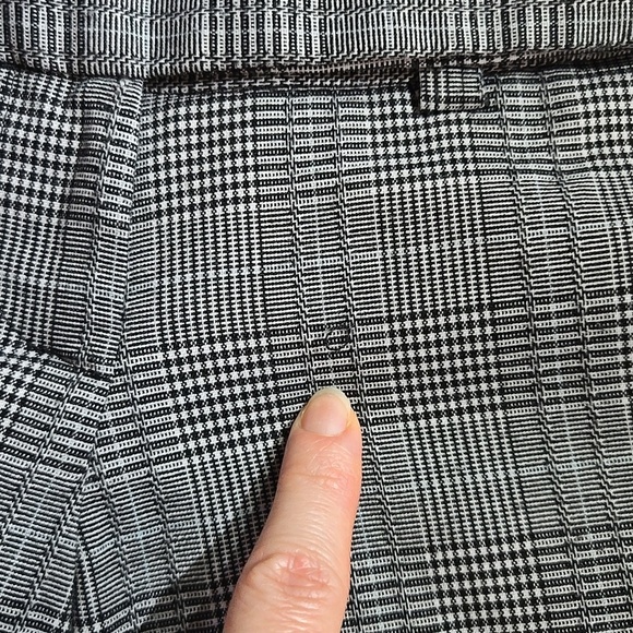 Star City Y2K Black And White Plaid Mid-Rise Cuffed Trouser Pants Size 7 - Picture 15 of 15